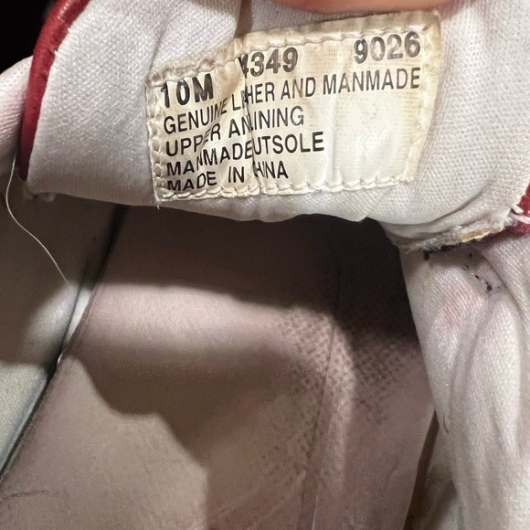 Vintage red leather timberland shoes, size 10 - Picture 9 of 12